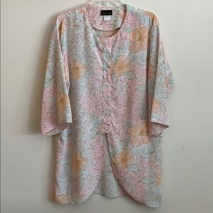 Stuart‎ Alan - vintage, long kimono/tunic, 12